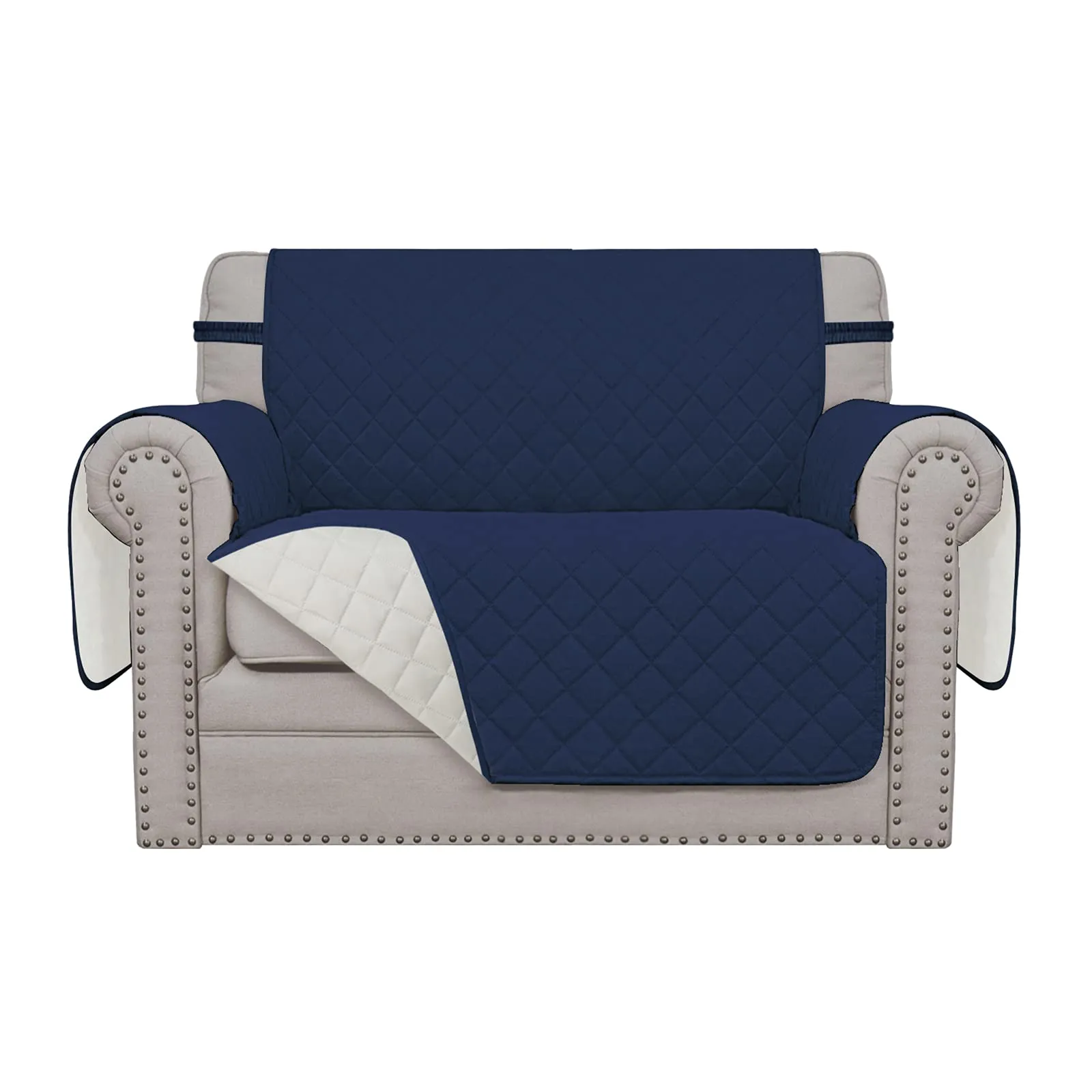 Easy-Going Copridivano Reversibile per Poltrona Extra Large, Blu Navy - immagine 1