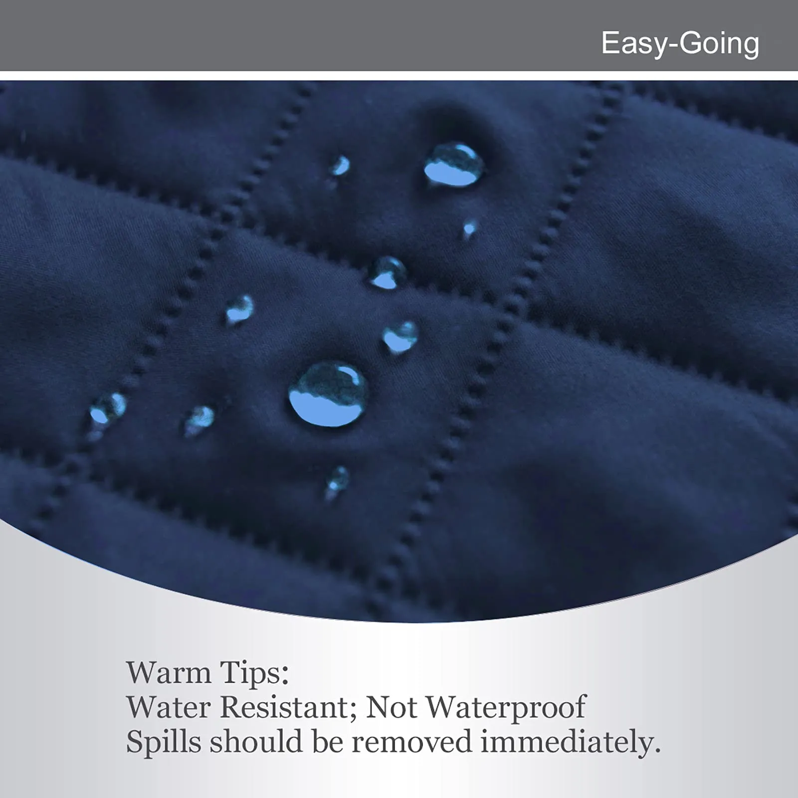 Easy-Going Copridivano Reversibile per Poltrona Extra Large, Blu Navy - immagine 4