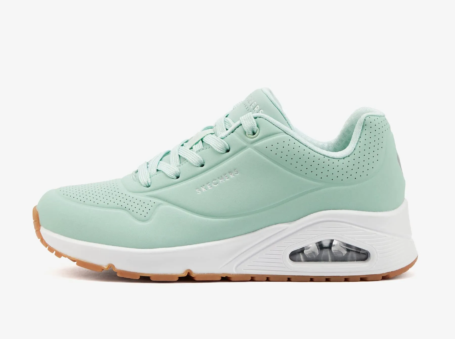 Skechers Uno Stand On Air Scarpe da ginnastica Donna, Mint Durabuck Mesh, 36 EU - immagine 4