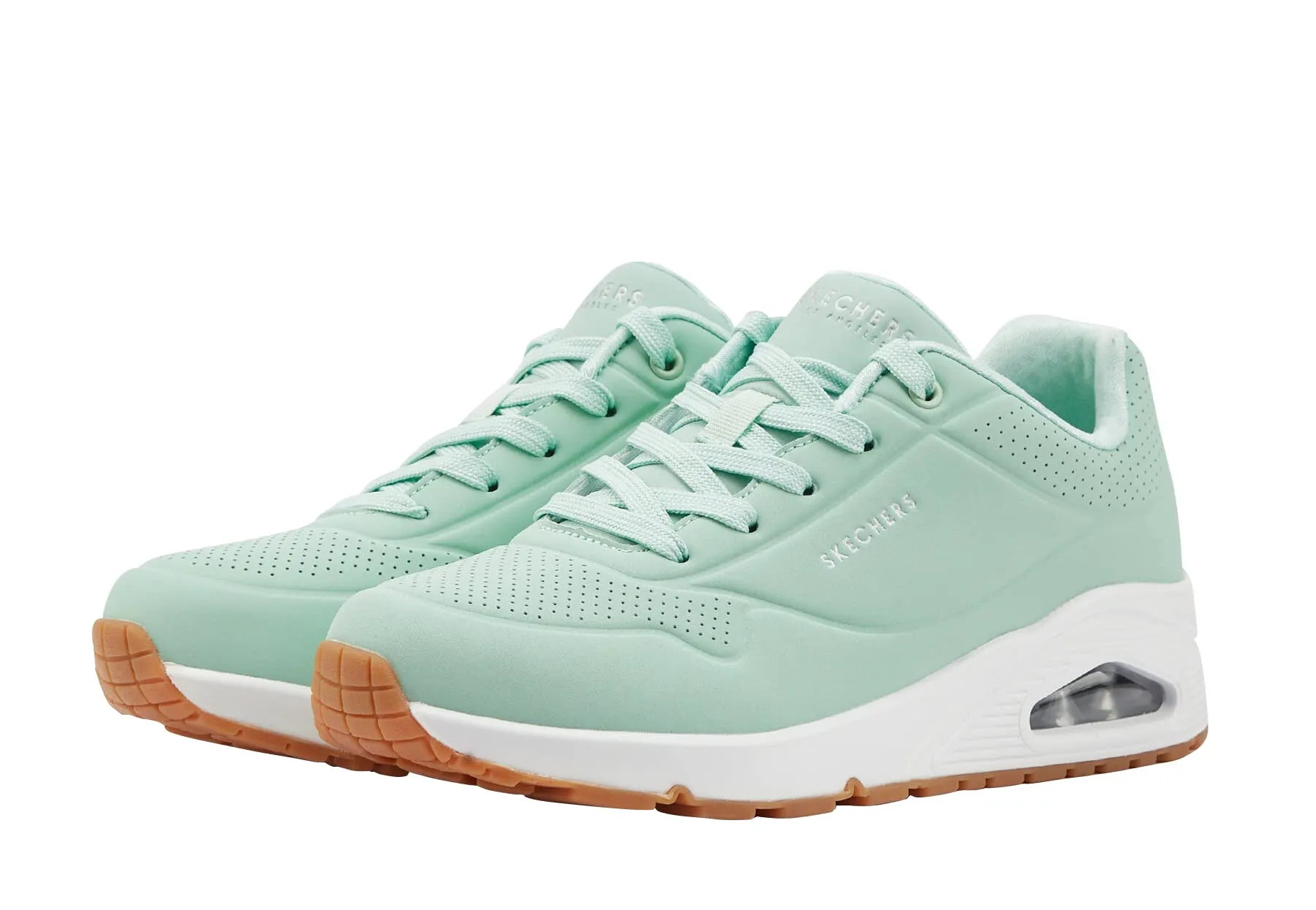 Skechers Uno Stand On Air, Scarpe da ginnastica Donna, Mint Durabuck Mesh, 35.5 EU - immagine 3