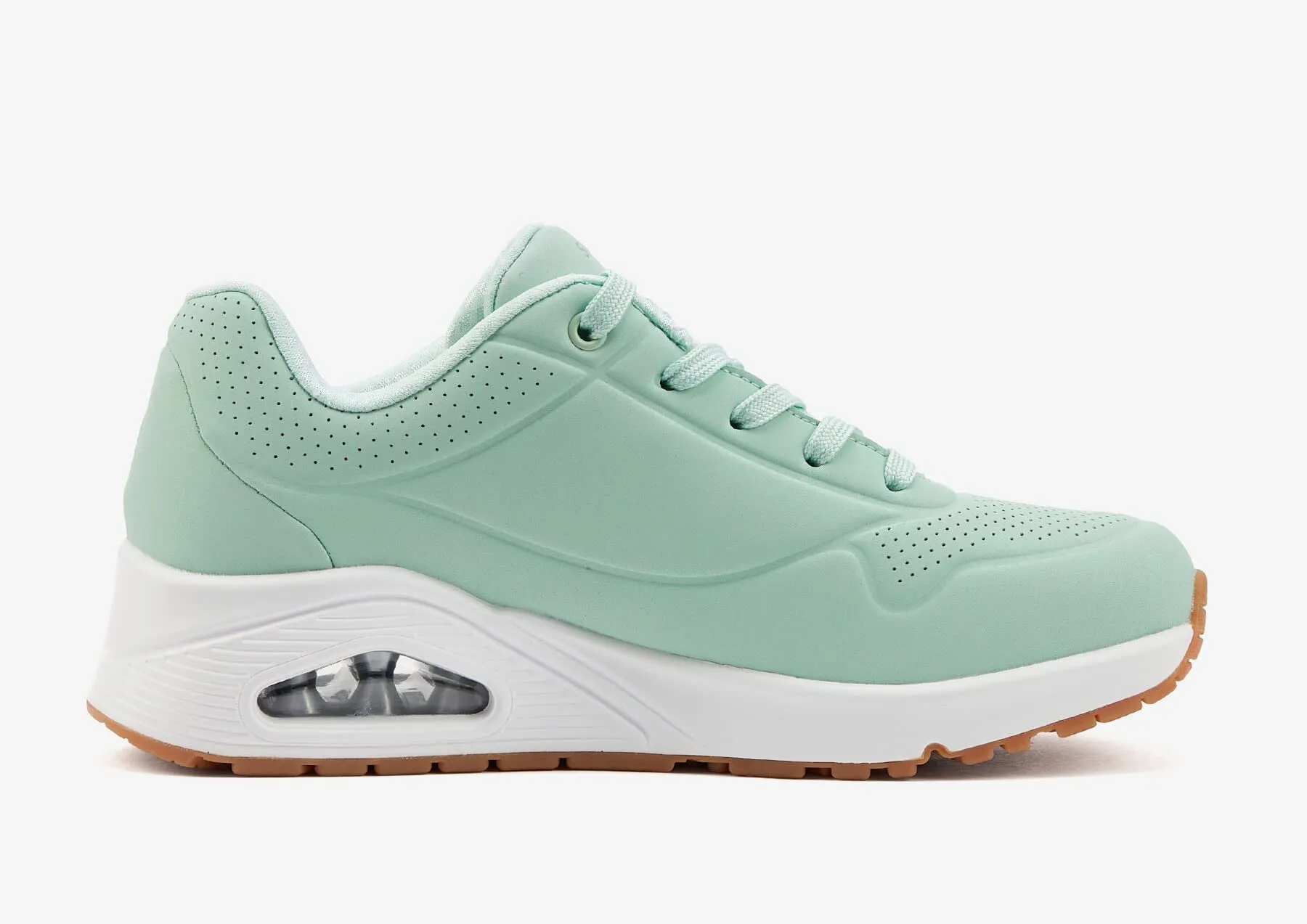 Skechers Uno Stand On Air Scarpe da ginnastica Donna, Mint Durabuck Mesh, 38.5 EU - immagine 5