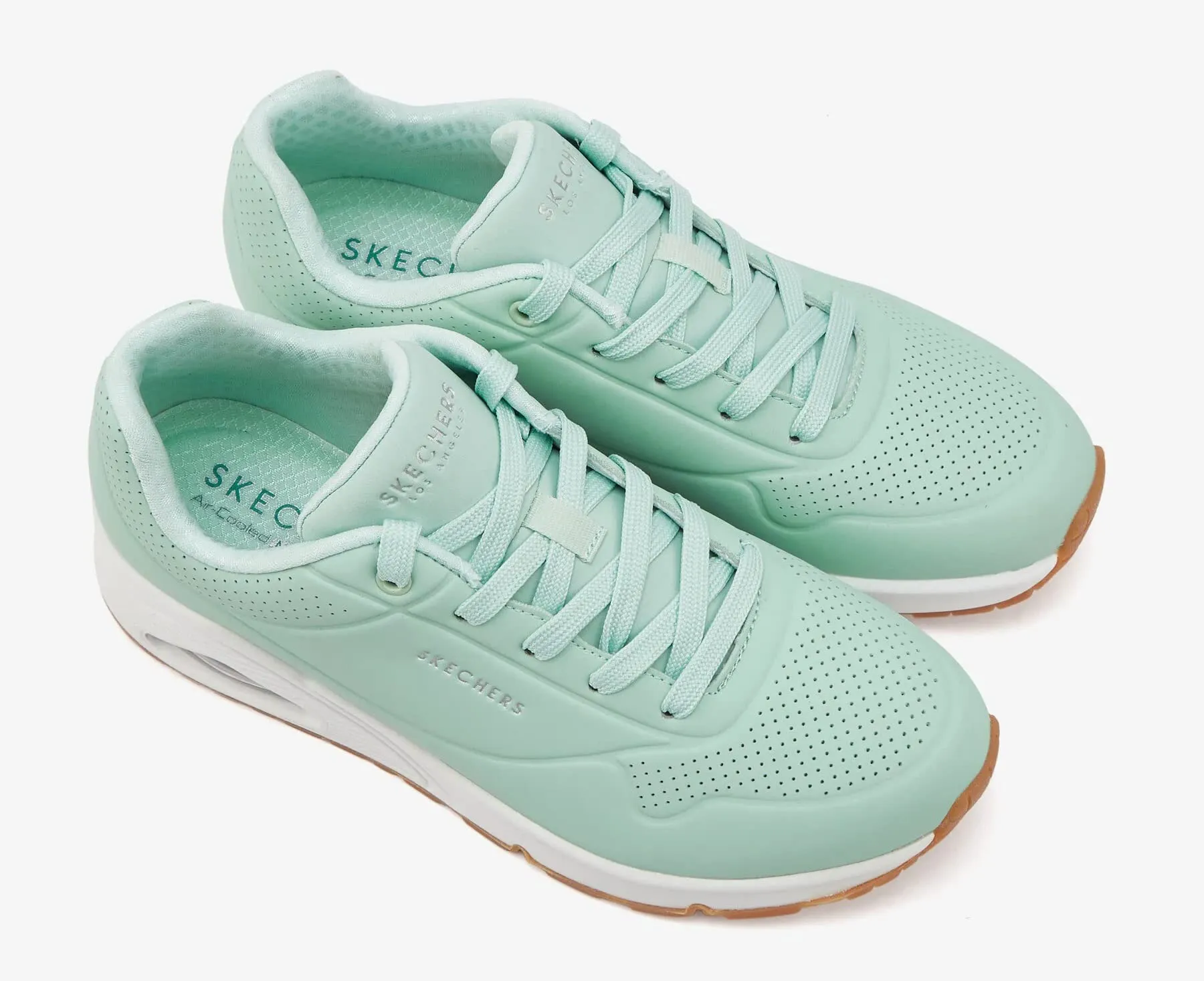 Skechers Uno Stand On Air Scarpe da ginnastica Donna, Mint Durabuck Mesh, 38.5 EU - immagine 6