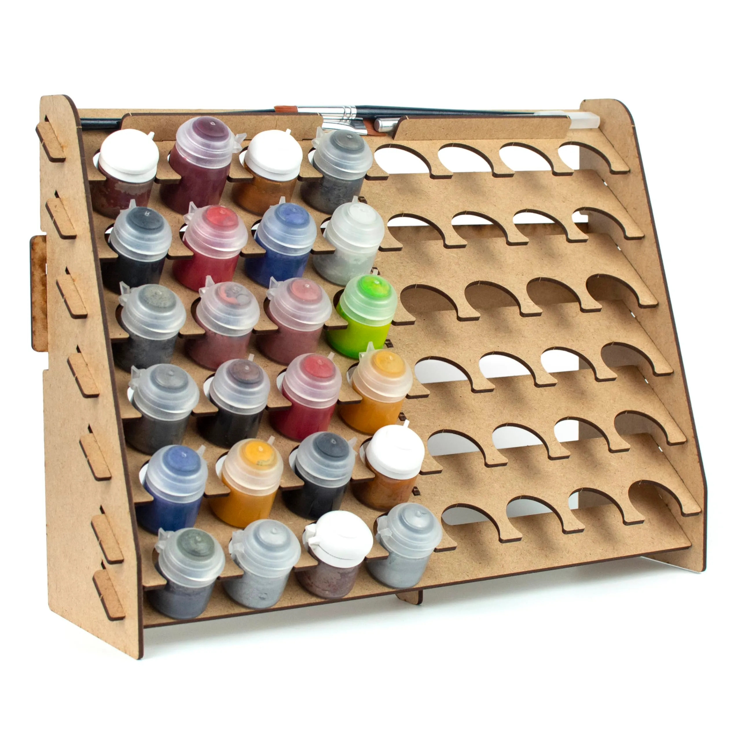 PROSCALE Porta pennelli e organizer colori da parete per modellismo, compatibile con Citadel (33 mm) - immagine 1