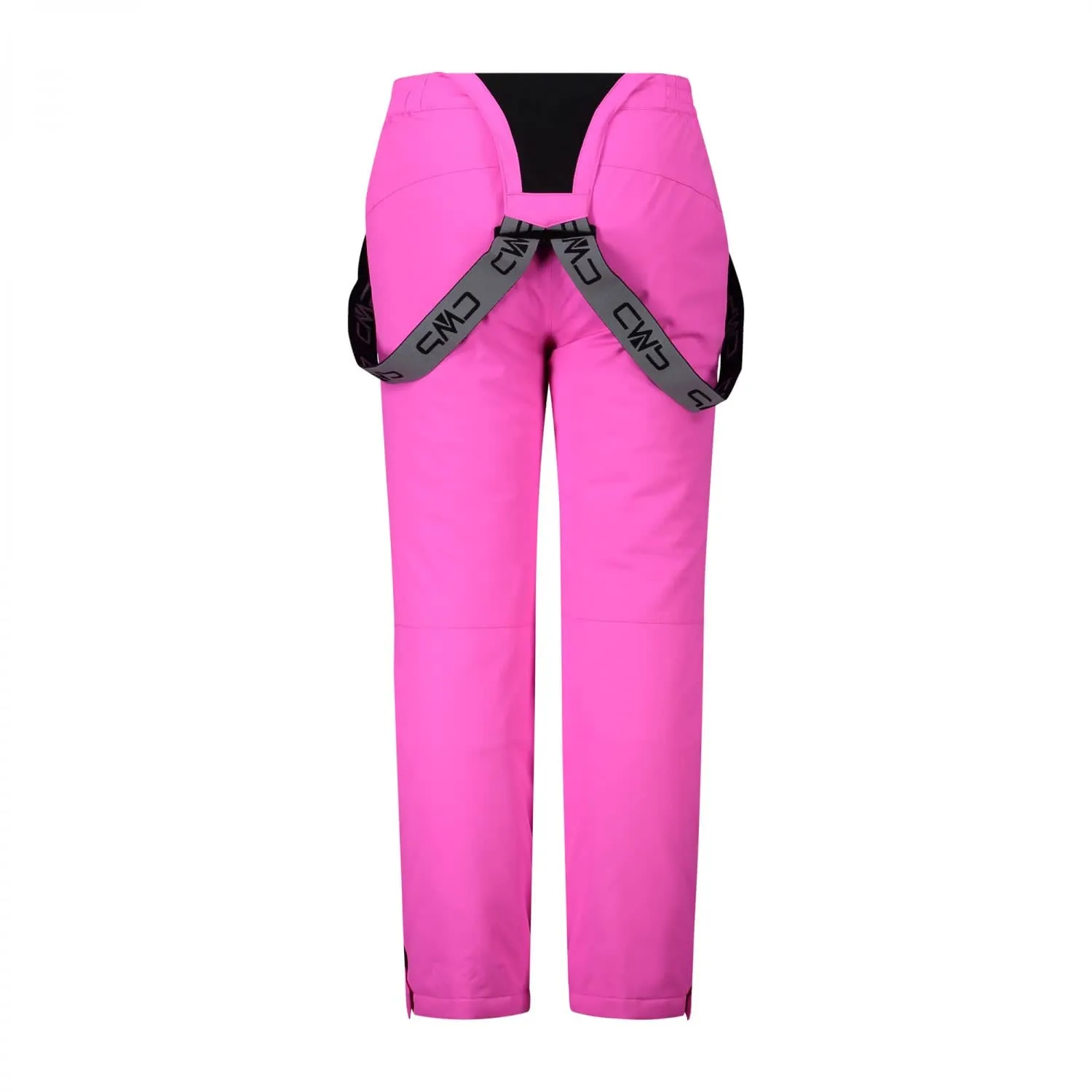 CMP Kids' Twill Ski Salopettes, Purple Fluo, 110 - immagine 2