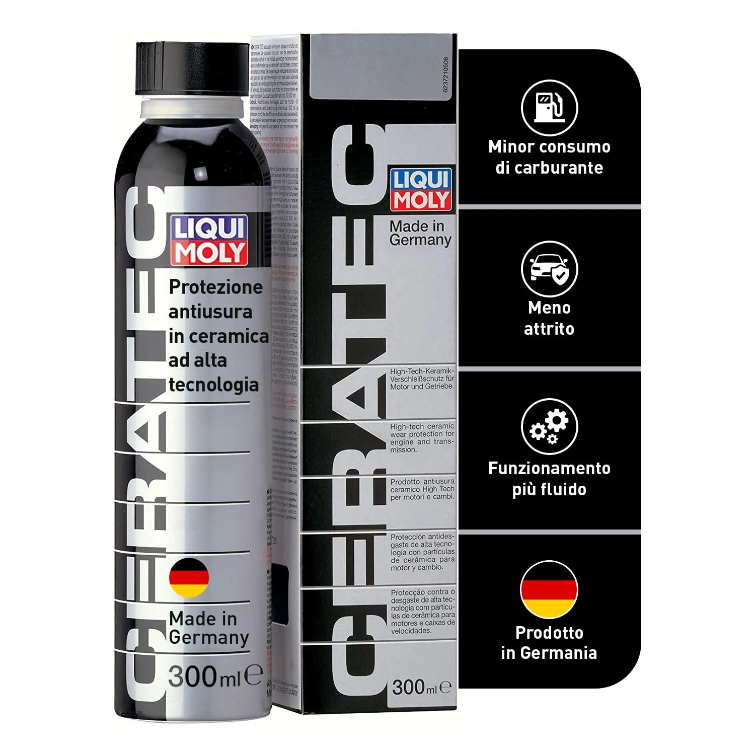 Liqui Moly Cera Tec 3721 Additivo ceramico per olio motori a benzina e diesel, 300 ml - immagine 1