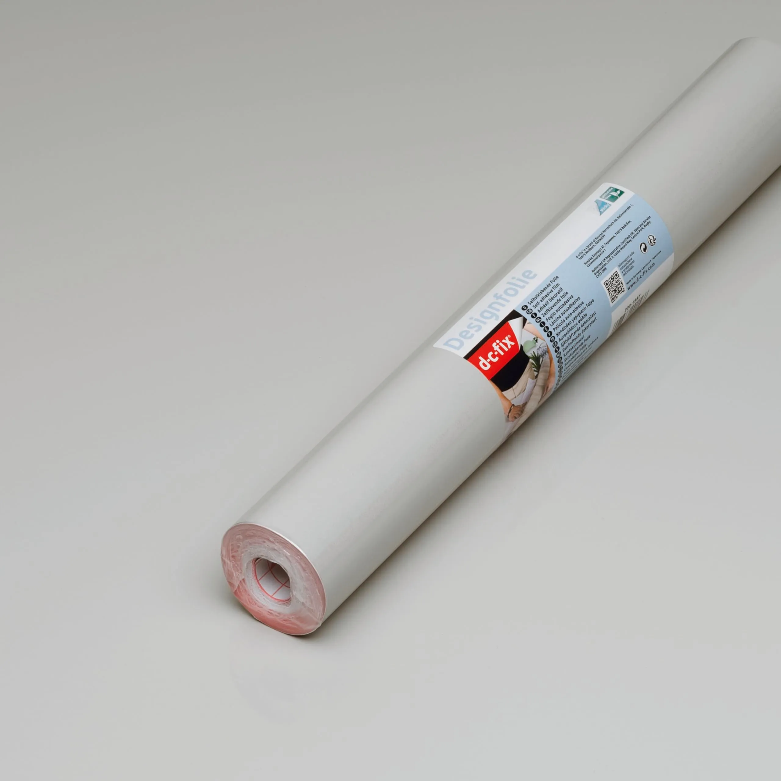 d-c-fix Pellicola autoadesiva per mobili, tinta unita, grigio chiaro, 67,5 x 1500 cm - immagine 3