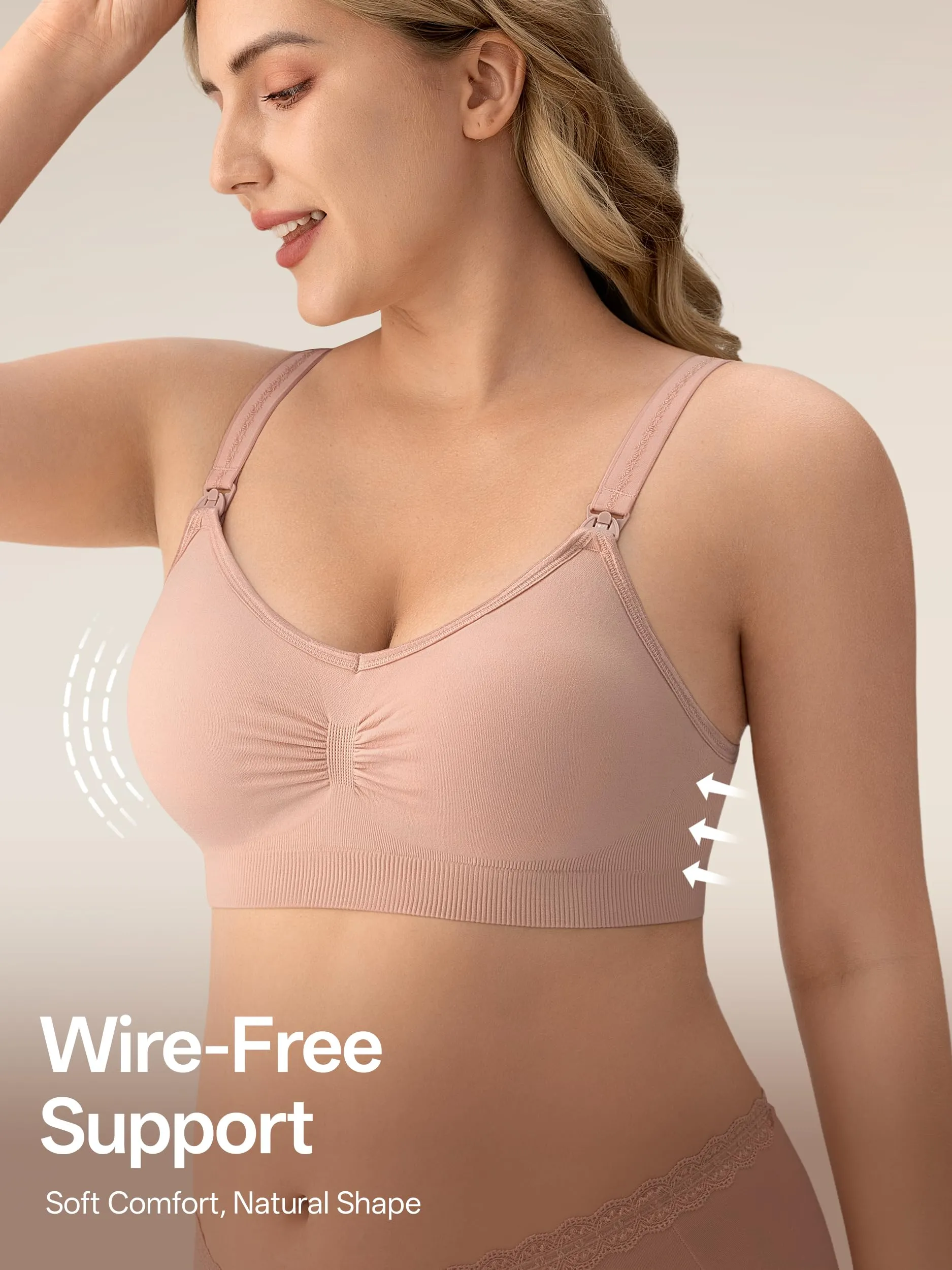 HBselect Reggiseno Allattamento con Estensione, 3 Pezzi - immagine 3
