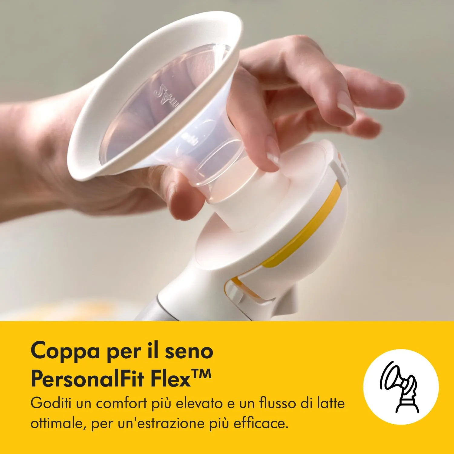 Medela Solo Tiralatte Elettrico Singolo con Coppa PersonalFit Flex e Tecnologia 2-Phase Expression - immagine 5