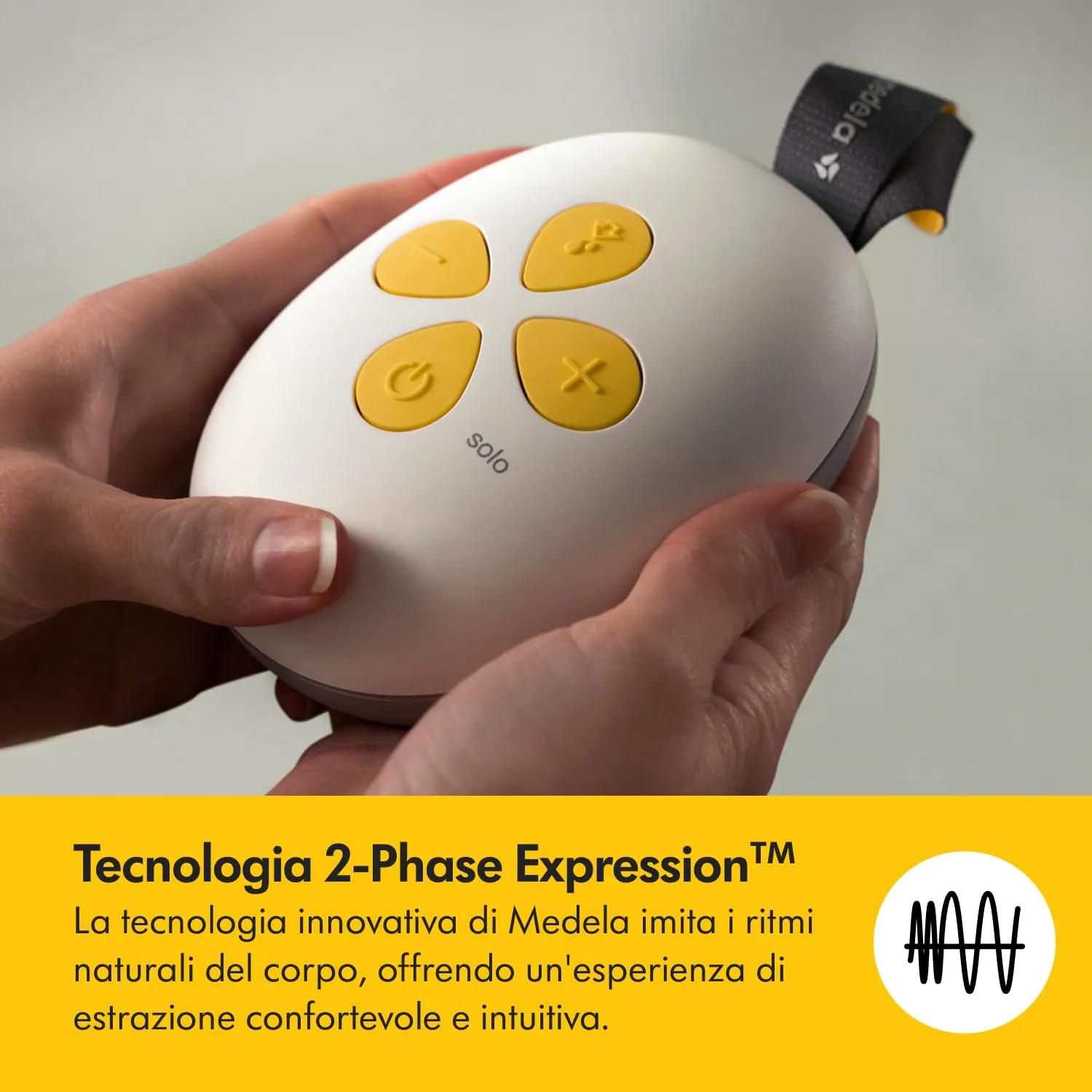 Medela Solo Tiralatte Elettrico Singolo con Coppa PersonalFit Flex e Tecnologia 2-Phase Expression - immagine 7