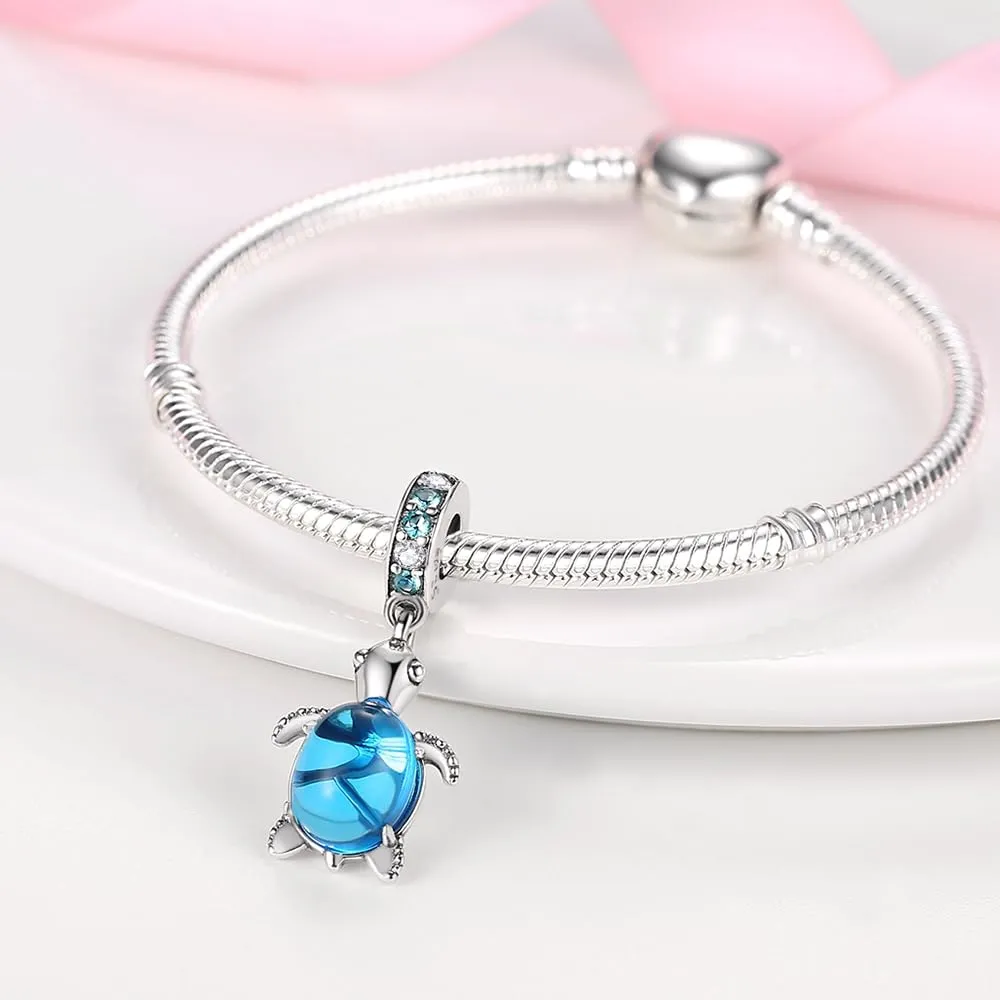 Pandach 925 Sterling Silver Pendant with CZ Gemstones for Bracelets and Necklaces - immagine 3