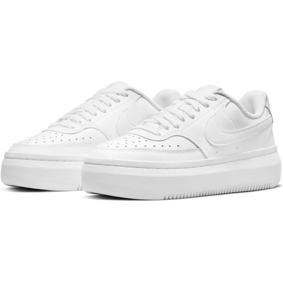 Nike Women's Court Vision Alta Shoes - White/White/White - 7 - immagine 1