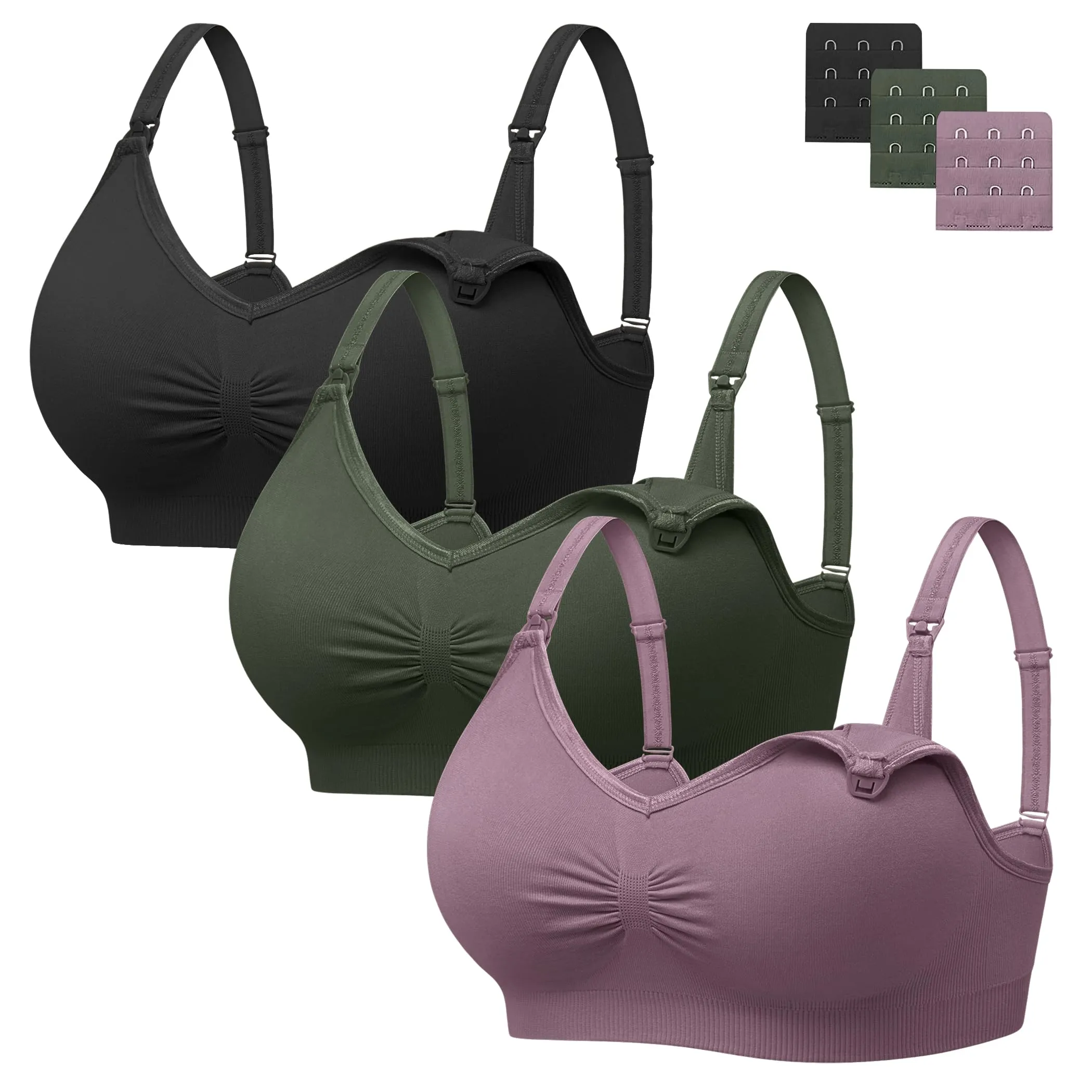 HBselect Reggiseno Allattamento con Estensione, 3 Pezzi - immagine 1