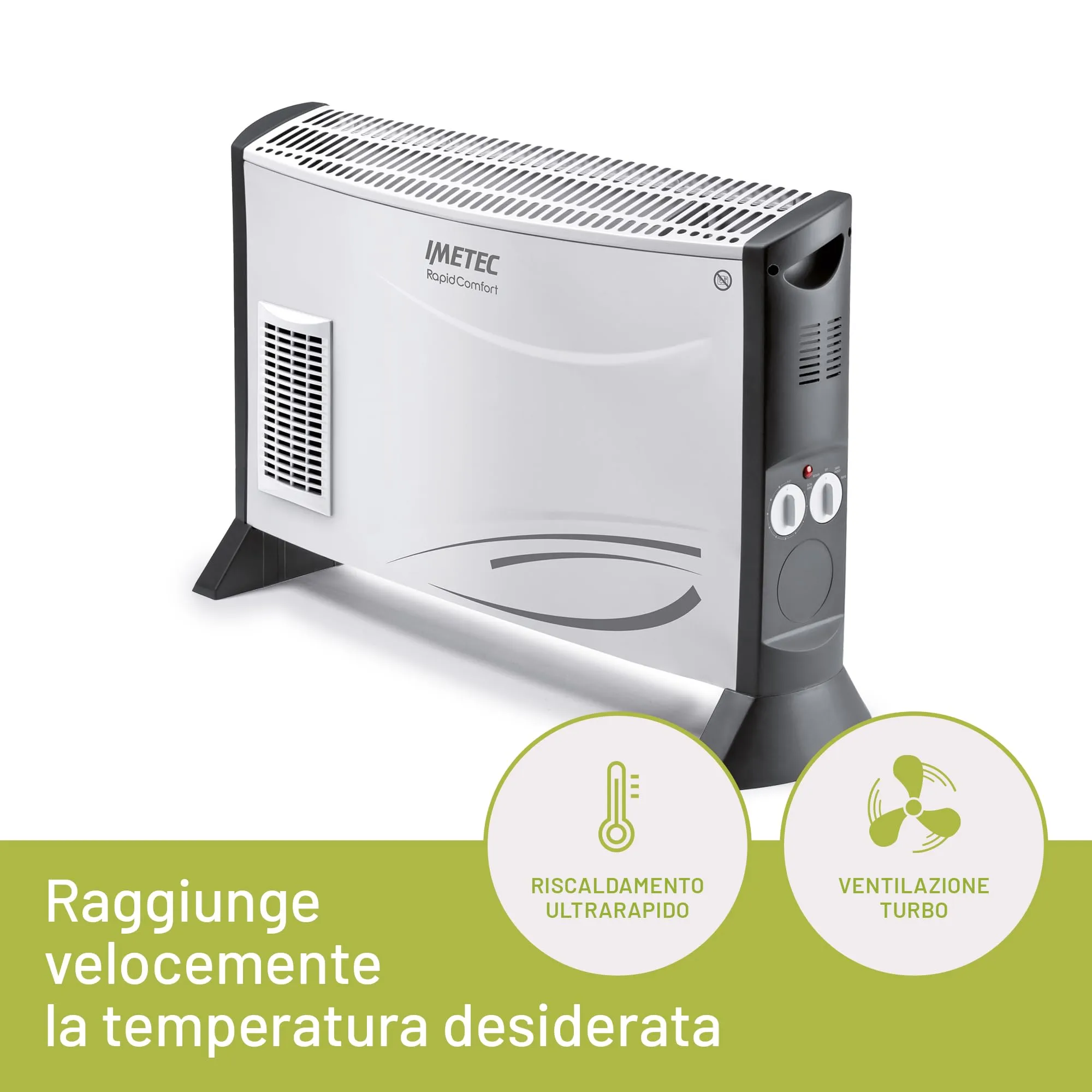 Imetec Eco Rapid Termoconvettore 2000W - immagine 2