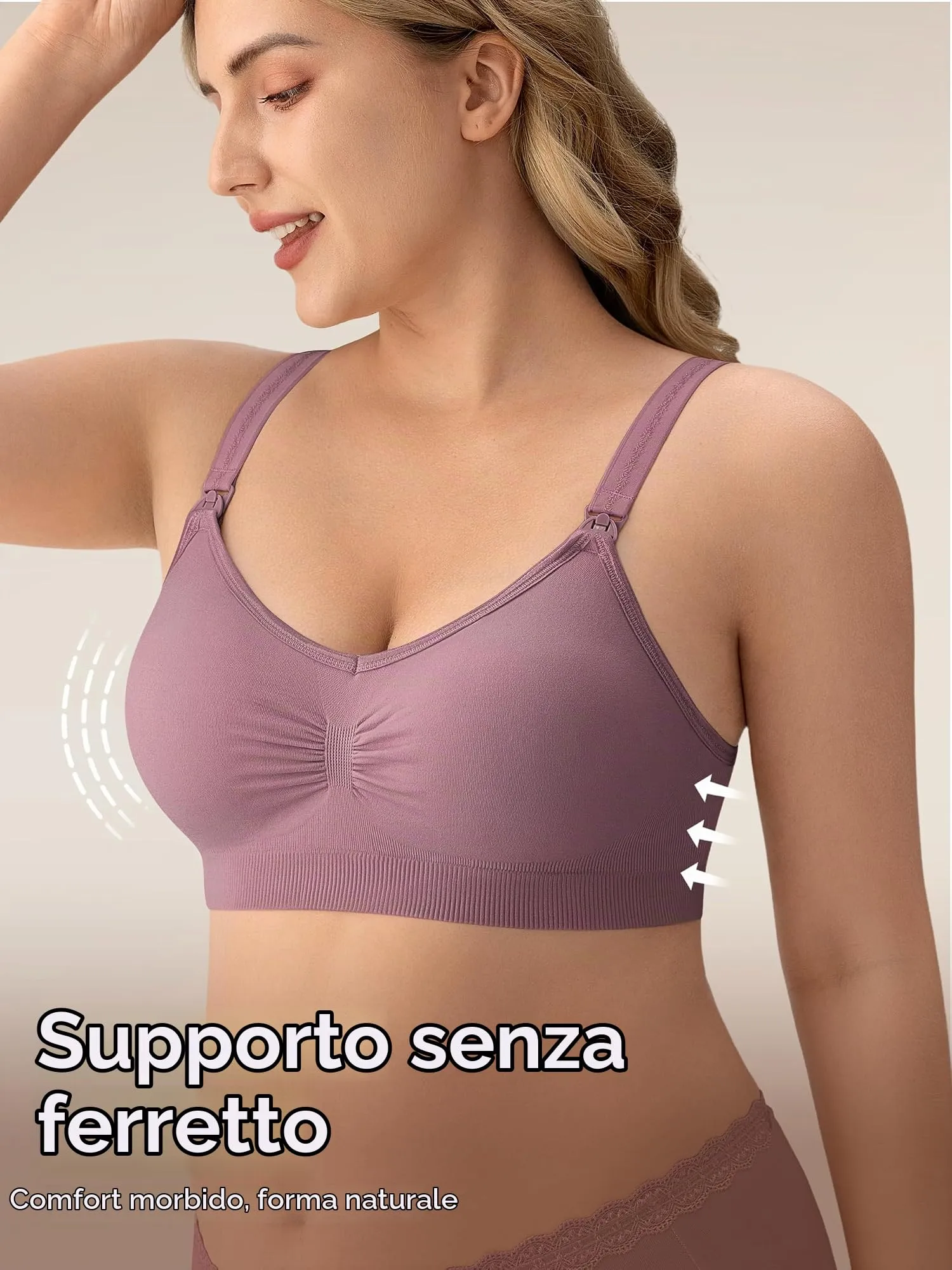 HBselect Reggiseno Allattamento con Estensione, 3 Pezzi - immagine 3