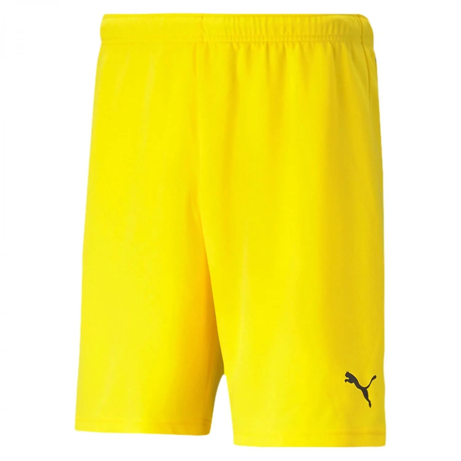 PUMA teamRISE Short Jr, Cyber Yellow/Black, 152 - immagine 1