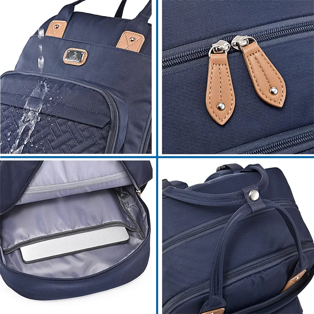 Dikaslon Zaino Fasciatoio Multifunzione, Blu Navy - immagine 9