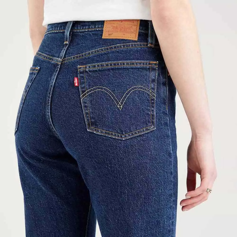 Levi's 501 Crop Jeans Donna, Salsa Stonewash, 29W / 28L - immagine 3