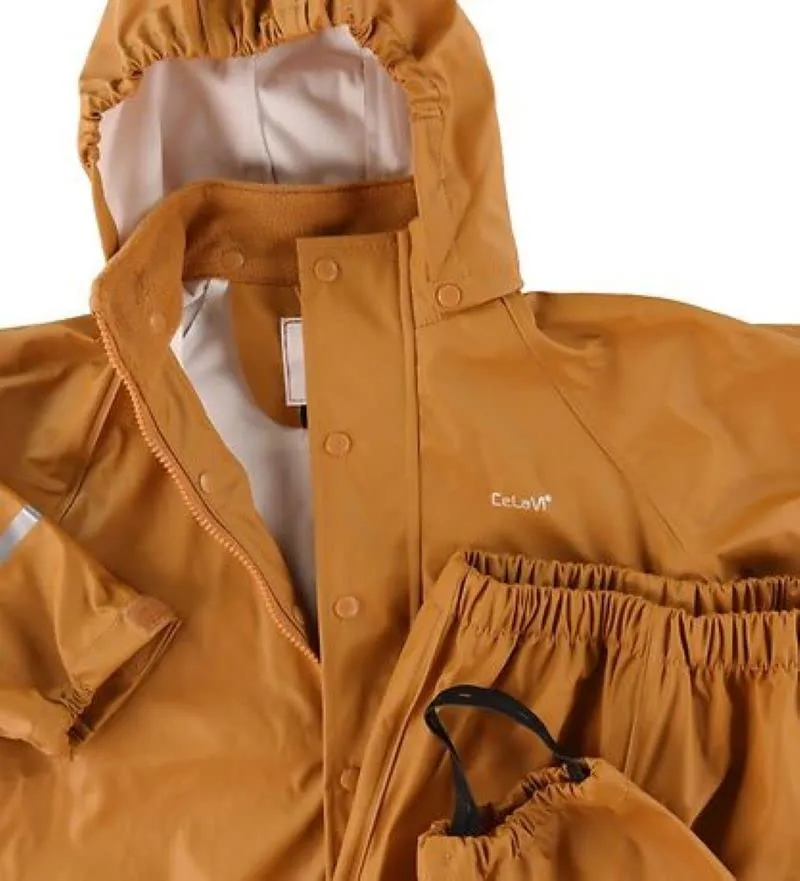 Celavi Basic PU Rain Set, Buckthorn Brown, 140 Unisex-Bambini - immagine 5