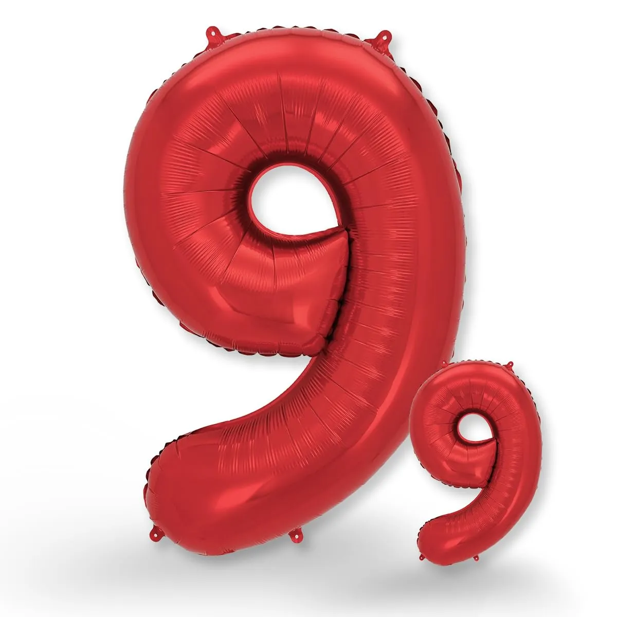 FUNXGO Palloncino Numero 9 Rosso - immagine 1