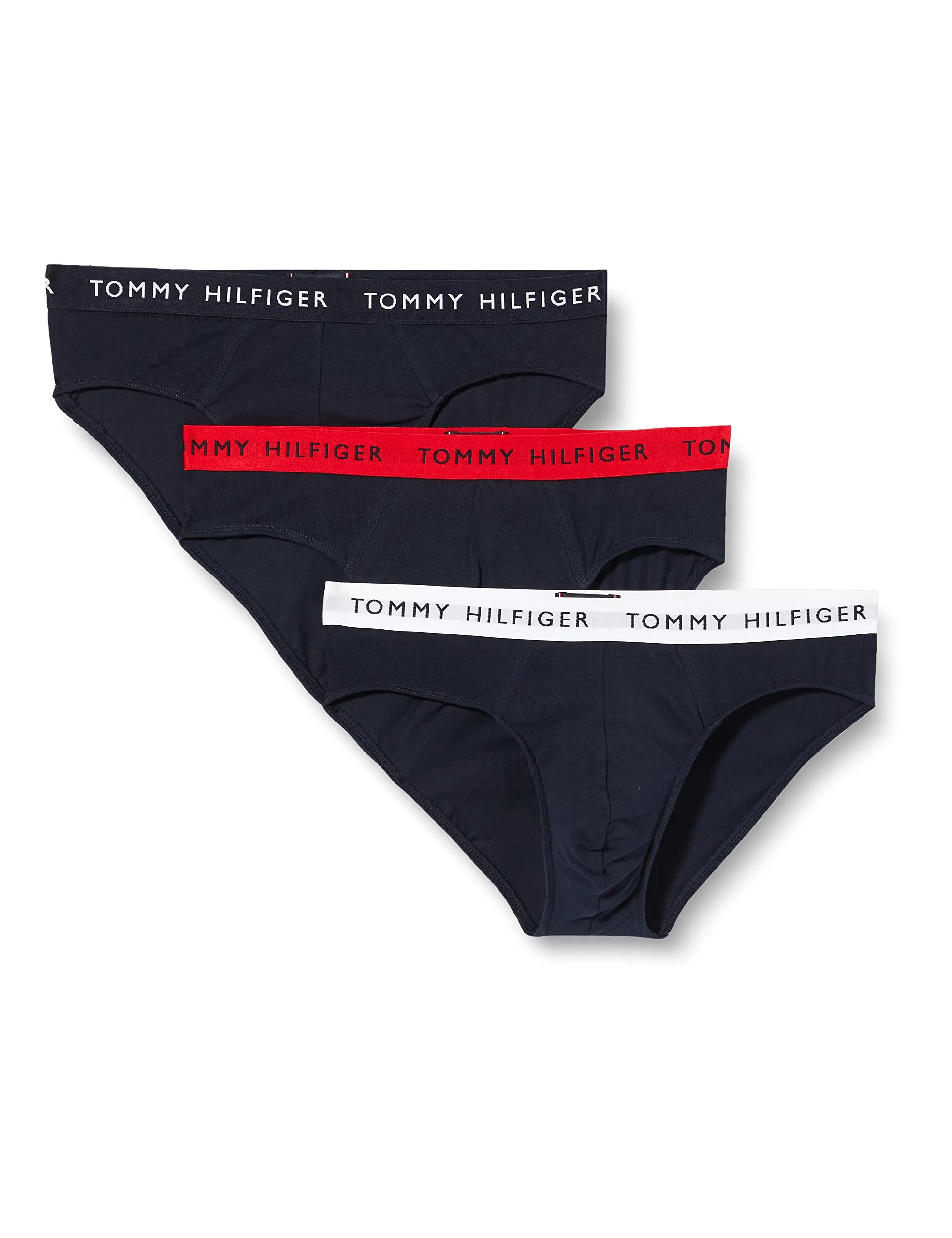 Tommy Hilfiger 3 Pack Boxer Slips, Red/White/Desert Sky, XXL - immagine 1