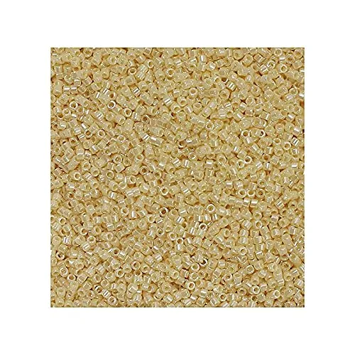 Miyuki Delica Seed Beads 11/0 Crystal Ivory Ceylon DB1900, 50g - immagine 1