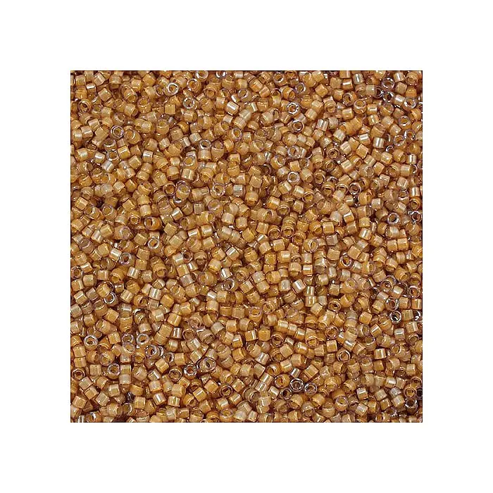 Miyuki Delica Seed Beads, size 11/0, Luminous Almond (#DB2043), Glass, 5g - immagine 1