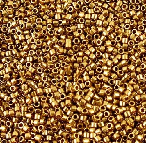 Miyuki Delica Seed Beads 11/0, Bronzo Chiaro Metallico #DB0022L, 5g, Vetro Giapponese - immagine 1