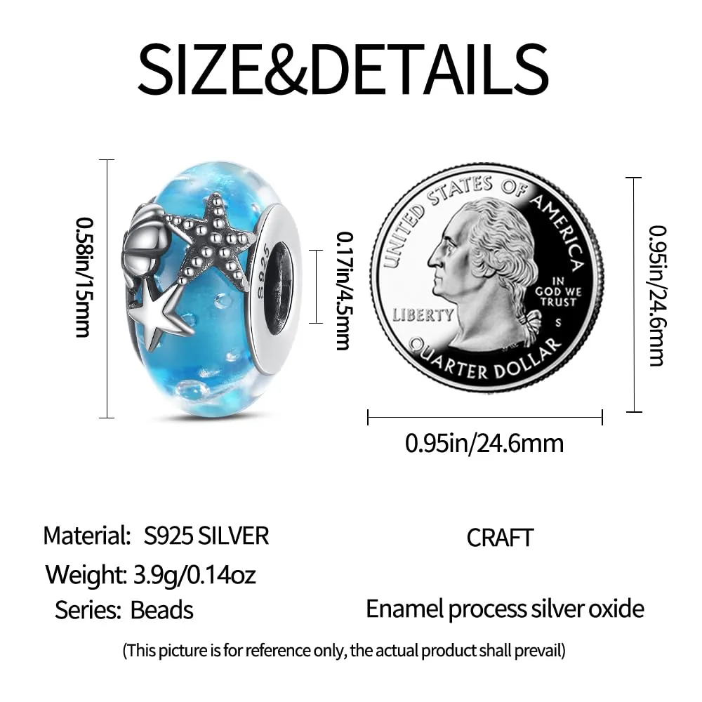 Pandach Bead Charm in Argento Sterling 925 con Cubic Zirconia per Braccialetti e Collane Europei - immagine 4