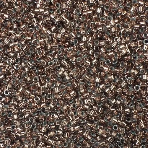 Miyuki Delica Beads Rocailles 11/0 Crystal Lined Rame DB0037 5g - immagine 1