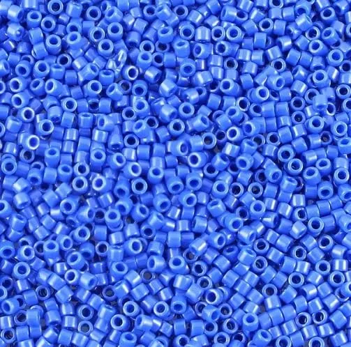 Miyuki Delica Seed Beads 11/0, Matte Cobalt #DB0726, 5g - immagine 1