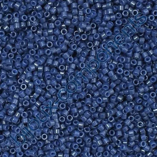 Miyuki Delica Seed Beads 11/0, Duracoat Matte Opaque Navy #DB2143, 5g, Glass - immagine 1