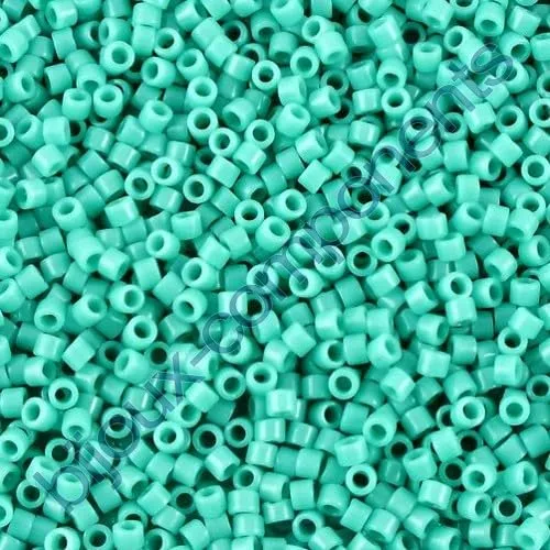 Miyuki Delica Seed Beads 11/0, Turchese opaco DB0729, 5g, Vetro Giapponese - immagine 1