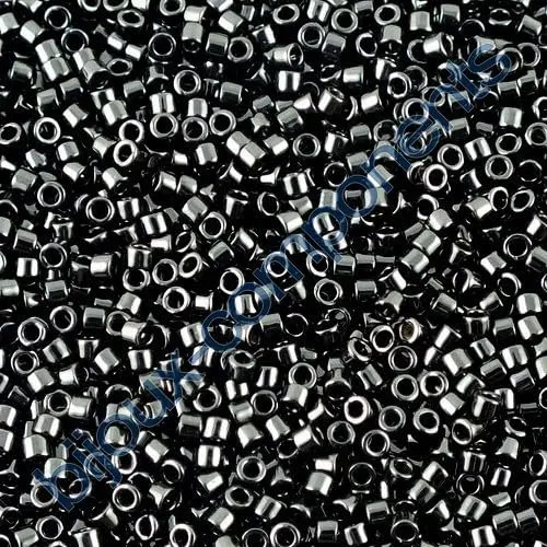 Miyuki Delica Seed Beads 11/0, Nero #DB0010, 5g, Japanese Glass - immagine 1