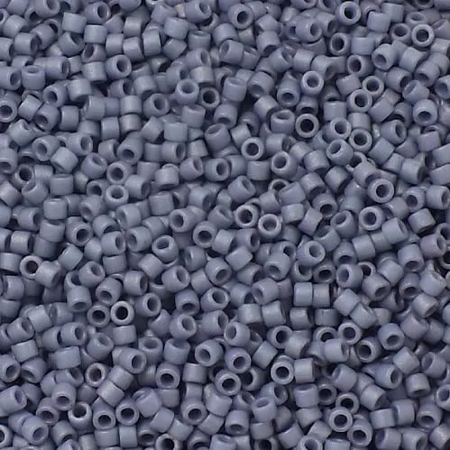 Miyuki Delica Seed Beads 11/0 Opaque Glossy Grape #DB2292, 5g, Japanese Glass - immagine 1