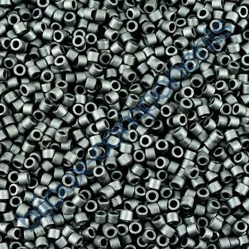 Miyuki Delica Seed Beads 11/0, Grigio Antracite Opaco Metallico DB0306, 5g, Vetro - immagine 1
