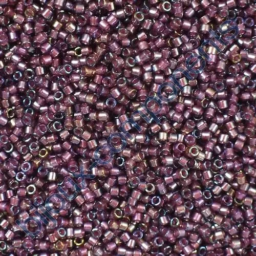 Miyuki Delica Seed Beads 11/0 Fancy Lined Old Rose DB2390, 5g - immagine 1