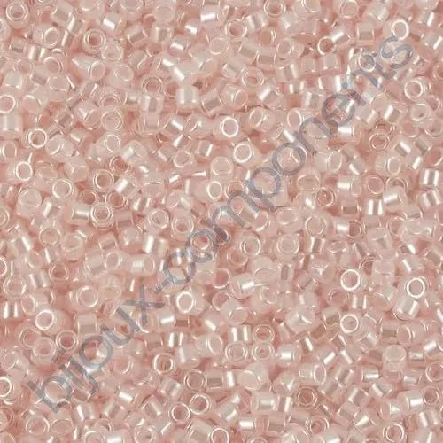 Miyuki Delica Perline Cilindriche 11/0, Ceylon Baby Pink (#DB0234), 5g, Vetro Giapponese - immagine 1