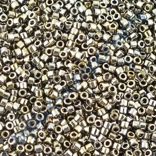 Miyuki Delica Perline Rocailles 11/0 Argento Zincato Ossidato DB0254 Vetro Giapponese 5g - immagine 1