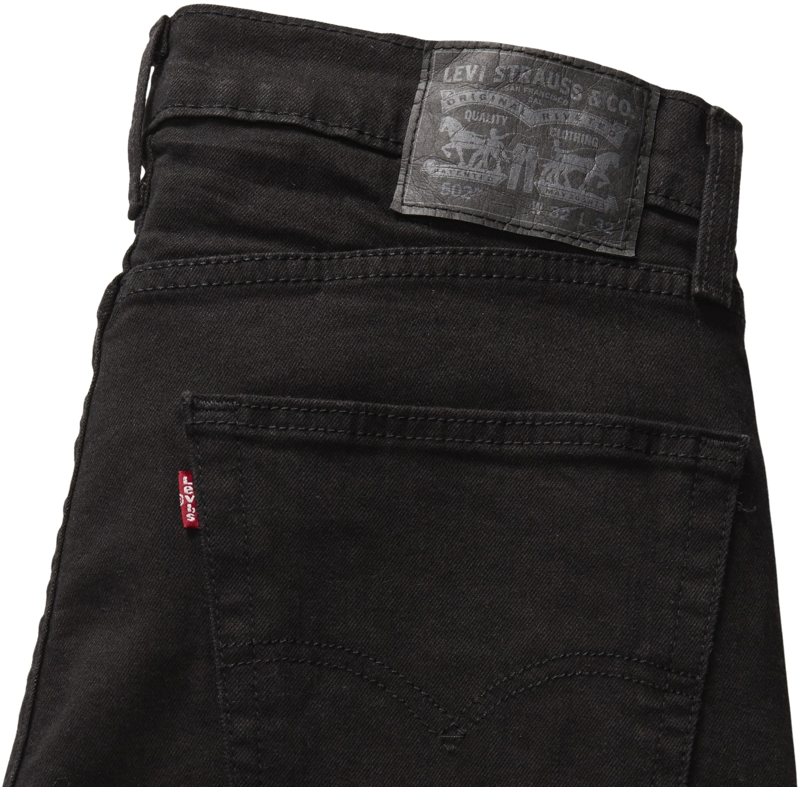 Levi's 502 Tapered Fit Jeans, Native Cali Black, W34/L34 - immagine 8