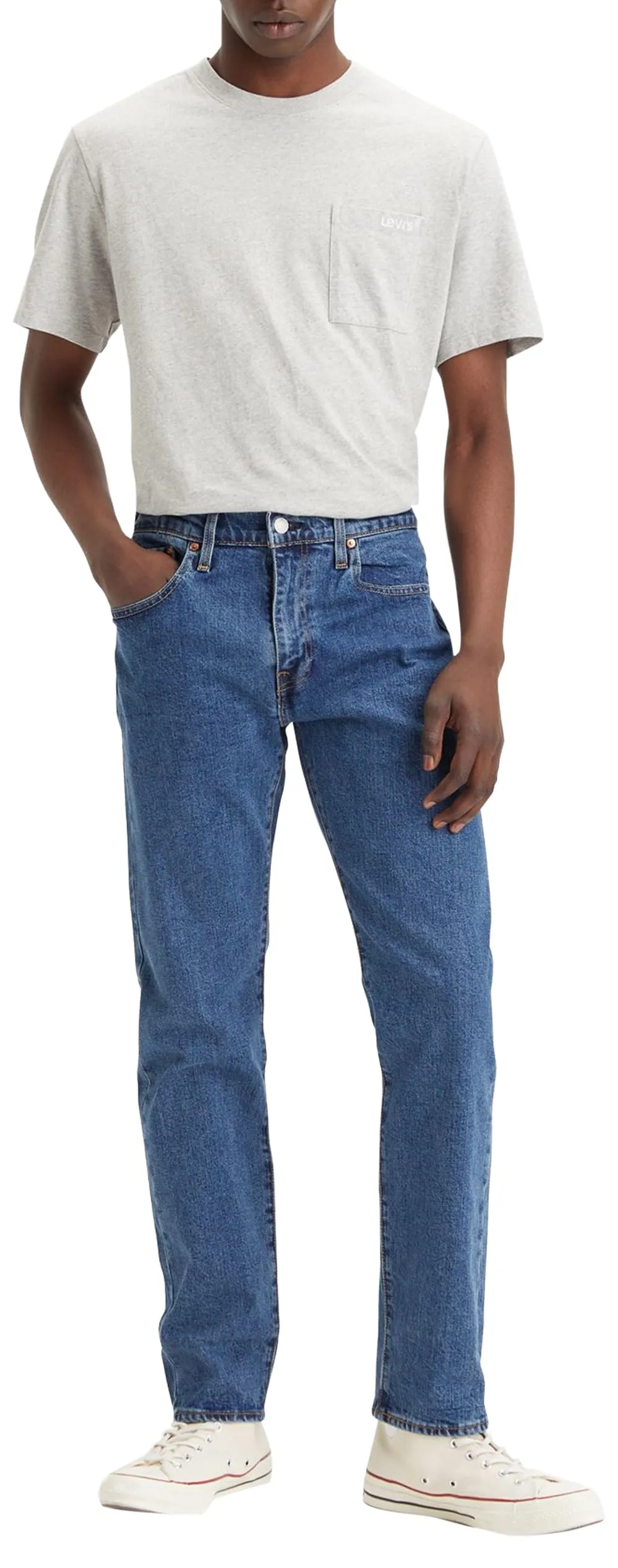 Levi's 502 Taper Jeans Uomo Stonewash Stretch 36W / 32L - immagine 1