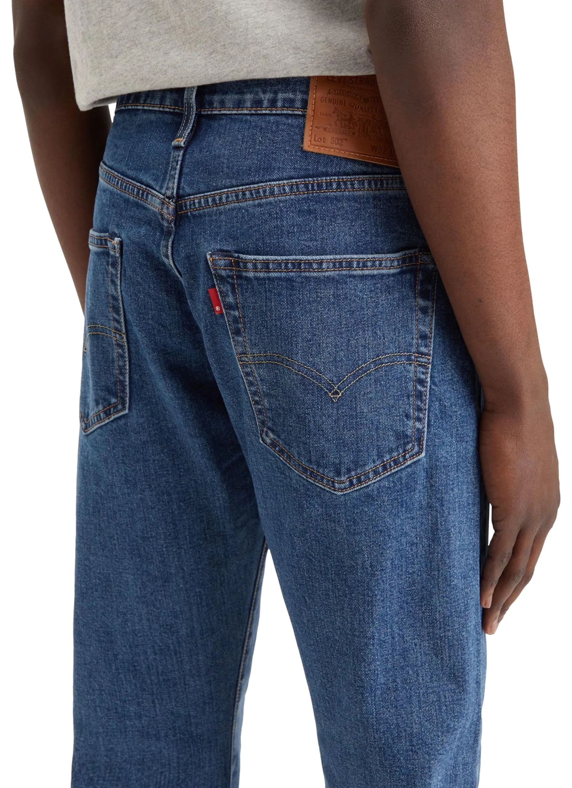 Levi's 502 Taper Jeans Uomo Stonewash Stretch 33W / 34L - immagine 3