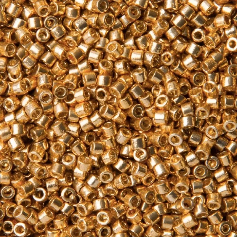 Miyuki Delica Seed Beads 11/0 Duracoat Galvanizzato Oro DB1832 5g - immagine 1