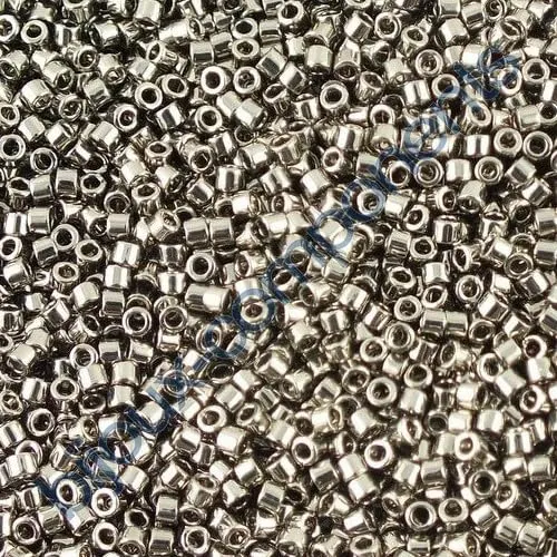 Miyuki Delica DB0021 Perline per conteria, misura 11/0, Nichel, Vetro, 5g - immagine 1