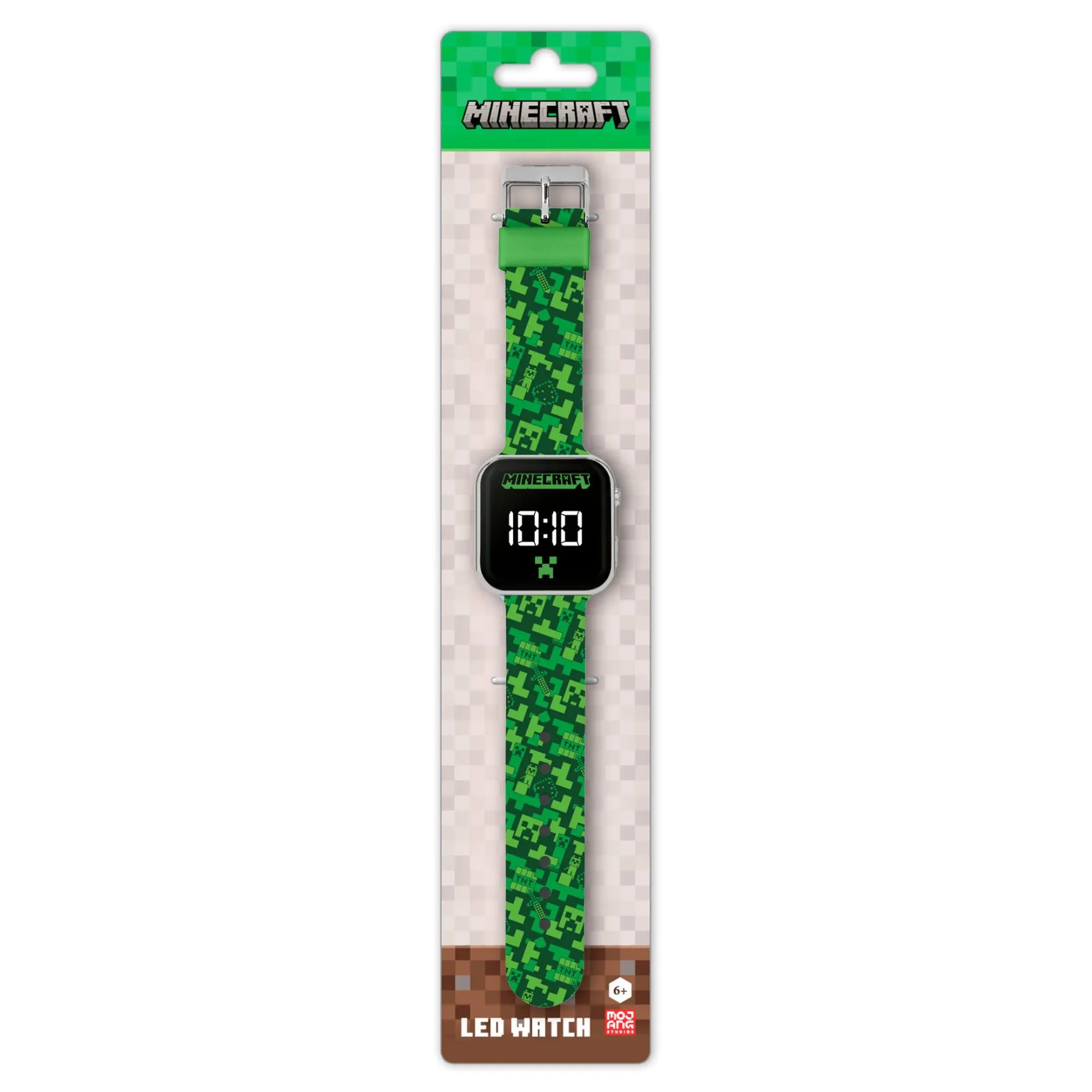 Minecraft Orologio Digitale LED MIN4273, Verde - immagine 6