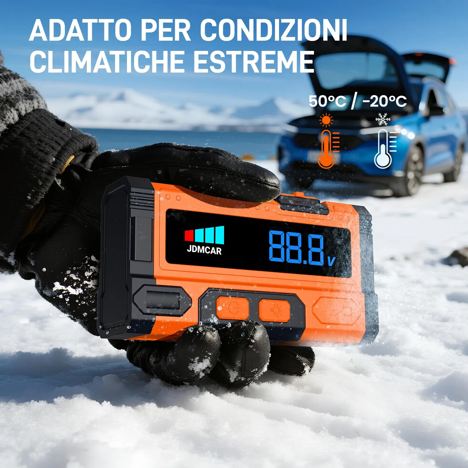 JDMCAR 11000A Booster Avviamento Auto - Avviatore Batteria Auto - immagine 6