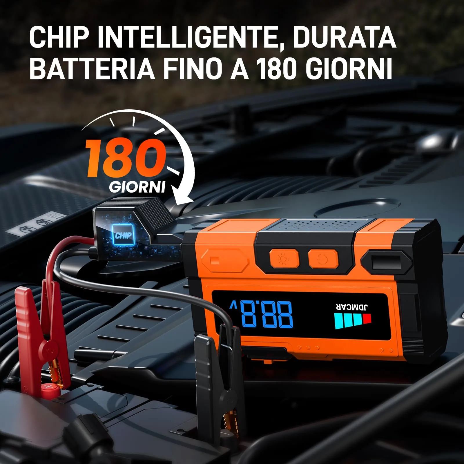 JDMCAR 11000A Booster Avviamento Auto - Avviatore Batteria Auto - immagine 7