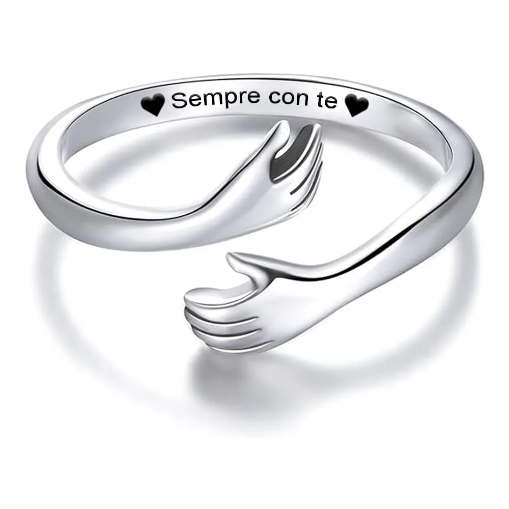 Bramart Anello da Donna in Argento Sterling 925 Sempre con te, Regolabile - immagine 1
