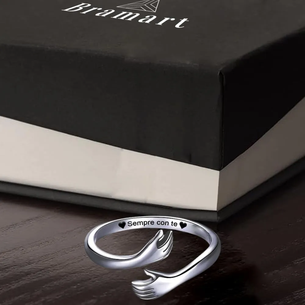 Bramart Anello da Donna in Argento Sterling 925 Sempre con te, Regolabile - immagine 2