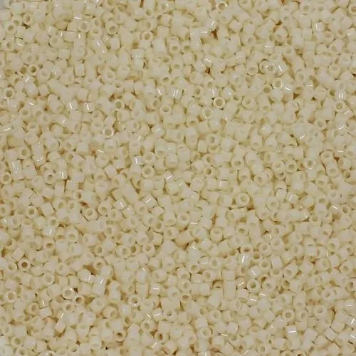 Miyuki Delica Seed Beads 11/0, Opache Avorio Chiaro #DB1130, 5g - immagine 1