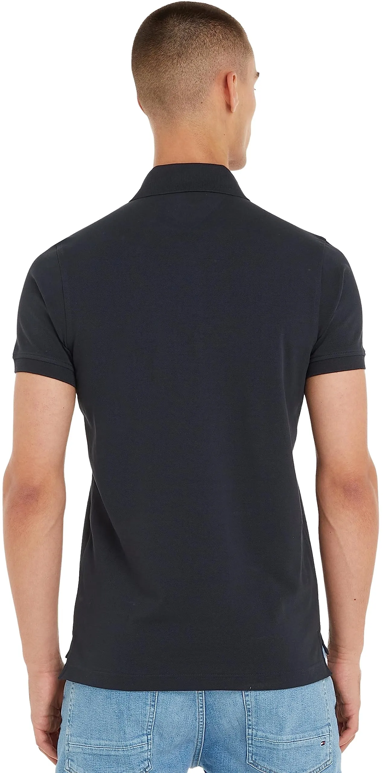 Tommy Hilfiger 1985 Slim Fit Polo Shirt, Blu (Desert Sky), L - immagine 2